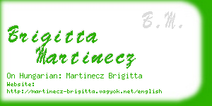 brigitta martinecz business card